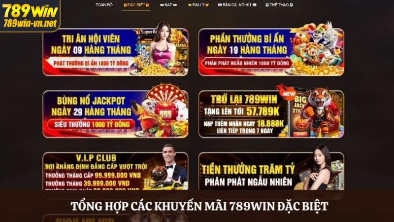 Hệ thống khuyến mãi độc quyền 789Win dành hấp dẫn